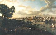 Bernardo Bellotto View of Warsaw from Praga oil painting on canvas